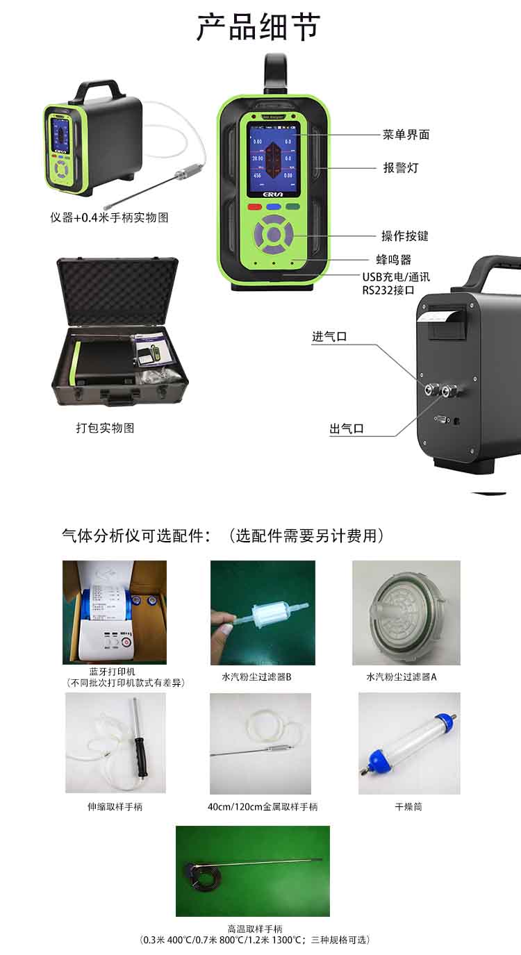 便攜式復合型多參數(shù)氣體分析儀