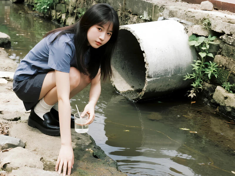 河道污水管網排放口現(xiàn)場圖